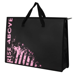 Папка А3 (450*330*90) с ручками, молния, пластик "Дерзкий розовый"