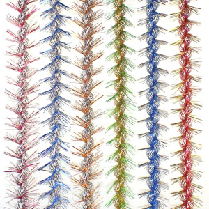 Мишура d=35+80мм, 2м "Северное сияние" цвет ассорти