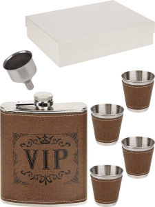 Фляжка  с аксессуарами "Сила" 540мл + рюмки