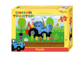 Пазлы  104 элементов  230*330мм.  "Синий трактор" (Биг Папа)