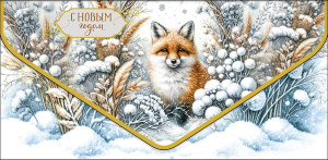 Конверт для денег "С новым годом" вырубка, конгрев, лак твин, фольга холодная. Конверт для денег "С новым годом" вырубка, конгрев, лак твин, фольга холодная.