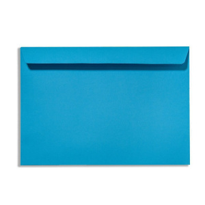 Конверт 162*229мм силик.лента, голубой, 120гр