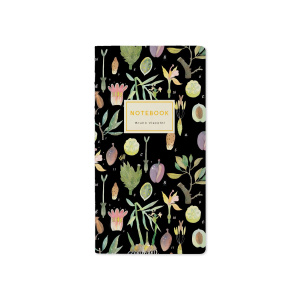 Записная книжка А6  30л. картон, мягк.пер. "Flora. Ботаника" кл.