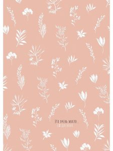 Ежедневник недат. А5  80л., 7БЦ "Цветочный паттерн - 11" глянц.лам.