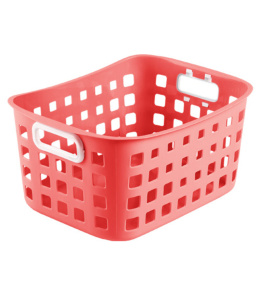 Корзинка для хранения универсальная 25х18х12 см, коралловая