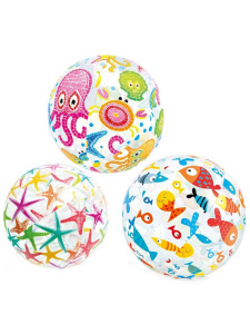 Мяч пляжный 51см INTEX "Морские друзья"