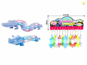 Брелок - гармошка "Носорог +  светится 11см