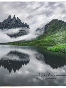 Тетрадь А5  80л кл. на кольцах Проф-Пресс "Туманный пейзаж - 1" белизна 100%