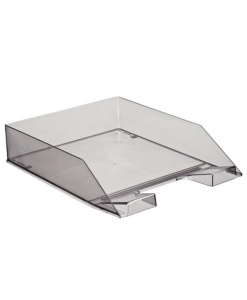 Лоток д\бумаг гориз. КАСКАД серый