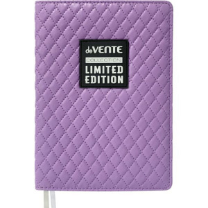 Ежедневник недат. А5 deVENTE Tailor 320стр., сиреневый, тв.обложка, кожзам, аппликация