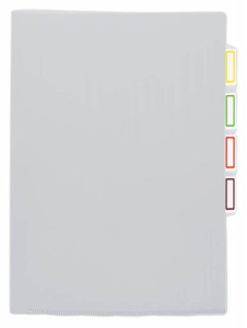 Папка уголок 3-х уровн. А4 прозр. плотн. 0,15мм бесцветная