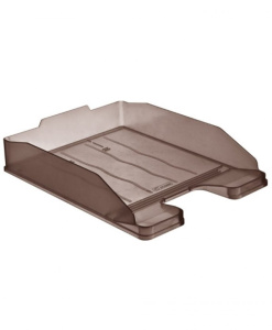 Лоток д\бумаг гориз. ЭКСПЕРТ тонированный коричневый