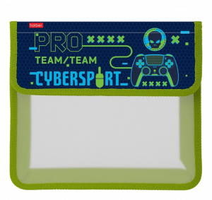 Папка д/тетрад. А5 (240*205*40) 1отд. на липучке, пластик "Киберспорт"