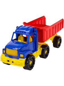 Машинка "БИЗОН" 16 см с прицепом классический