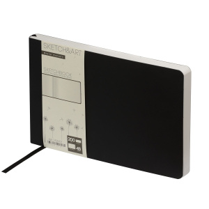 Скетчбук А5  48л., сшивка, 200гр/м2, "SKETCHBOOK Sketch&Art. Horizont. Черный"