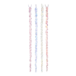 Подвесное украшение 30см "Сосулька" , ассорти цветов