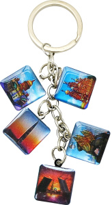 Брелок метал. 13см СПб. Лахта, акварель