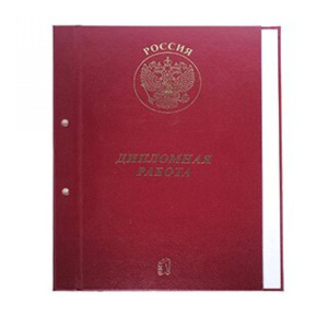 Папка д/дипломных работ А4, без бумаги, НА БОЛТАХ мет, 2отв., ассорти