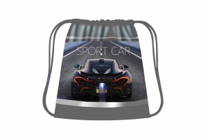 Мешок для обуви 1 отд, 415*340, карман, светоотр. "Супер скорость"