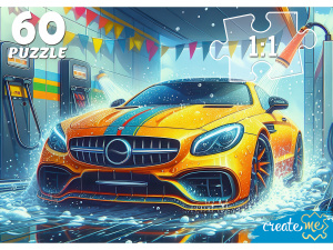 Пазлы   60 элементов  237*330мм. "Автомойка"