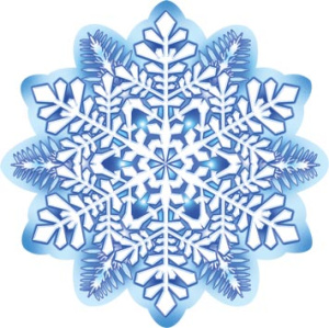 Украшение на скотче 10*10см "Снежинка"