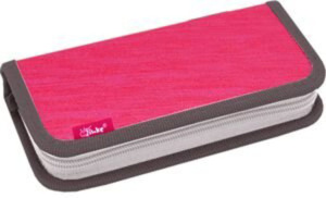 Пенал 1 отд. (190*110) Розовый/Серый, ткань