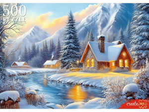 Пазлы  500 элементов "Зимний пейзаж"