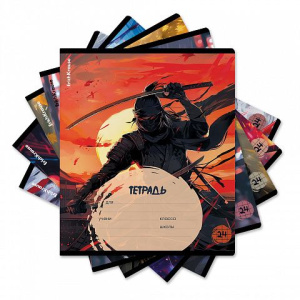 Тетрадь А5 24л кл. Erich Krause "Samurai" MIX-PACK