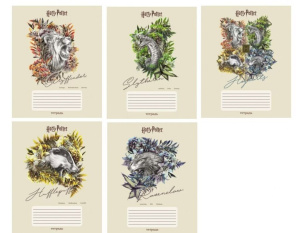 Тетрадь А5 24л кл. Hatber "Гарри Поттер" 5 диз.в блоке, белизна 100%