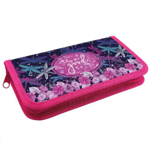 Пенал 1 отд. (190*110)   Стрекозы и цветы, лам.