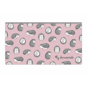 Конверт на молнии 260*140мм, Ежи