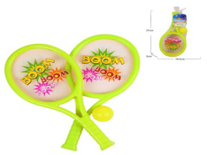 Ракетки для бадминтона 2 шт. с мячиком, пластик
