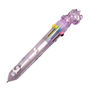 Ручка шар. многоцв.10-ти цветная "Коллекция единорог" 0,7мм