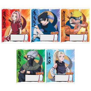 Тетрадь А5 12л кл. Полиграф Принт "Naruto" белизна 100%