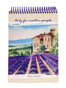 Скетчбук А5  80л. "Прованс", спираль
