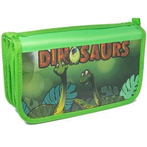 Пенал 3 отд. (190*105) Веселые друзья, лам, печать на фольге