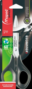 Ножницы MAPED "ADVANCED GREEN" 17см. симетричные
