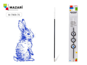 Стержень шар. MAZARI 144мм, 0,5мм, синий на маслян. основе