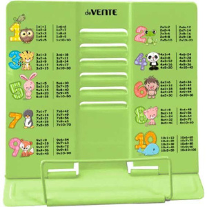 Подставка для книг "Таблица умножения" металлическая, зеленая