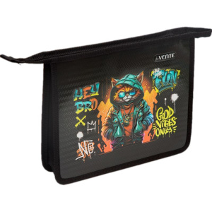 Папка д/тетрад. А5 (245*198*45) 1отд. молния сверху, картон с конгревным тиснением Hey Bro