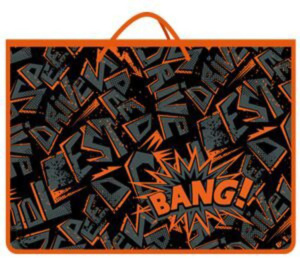 Папка А3 для чертежей и рисунков Яркий микс салатовый