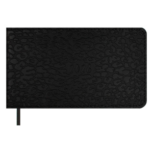 Планинг дат. 2026г 150*87мм 64л., кожзам., мягк.пер. "Виннер черный" ляссе