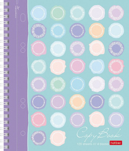 Тетрадь А5 120л кл. гребень Hatber "Узор" 3 разделителя