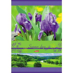 Тетрадь А4  96л кл. скрепка "Summer Days" выб.лак