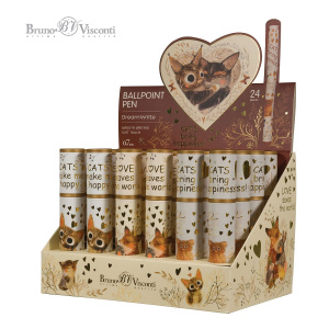 Ручка шар. BV "DreamWrite. Сказочный день" синяя,  0,7мм, 3 вида**