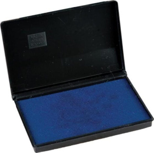 Штемпельная подушка настольная 50*90мм, синяя