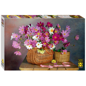 Пазлы  500 элементов  500*345мм.  "Букет космей"