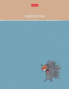 Тетрадь  А5 120л кл. на кольцах Hatber "Колючее настроение" глянц.лам.