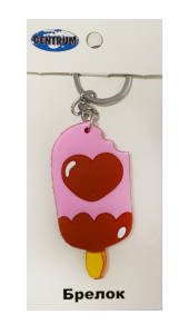 Брелок для ключей  "Мороженое" 8см