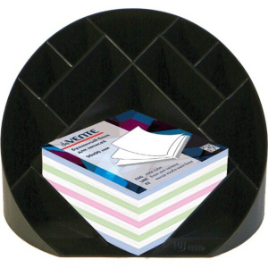 Подставка наст. "Simple"  с отд. под блок д/записей черный непрозрачный